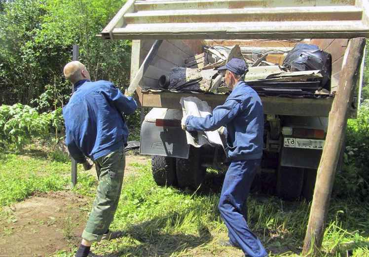 Вывоз мусора с дачного участка с грузчиками из Калуга в Грабцево